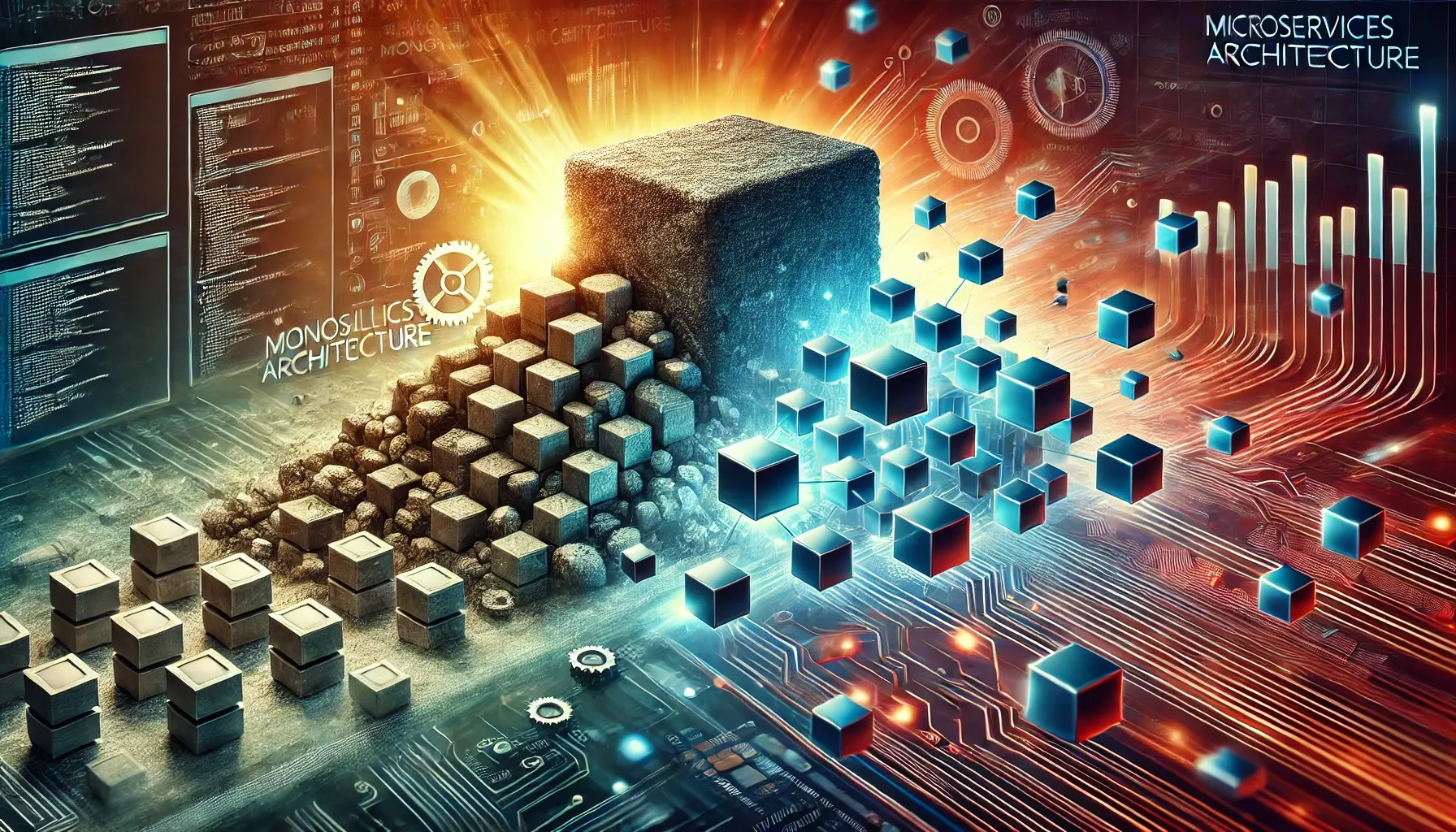 Monolit vs Microservices architecture